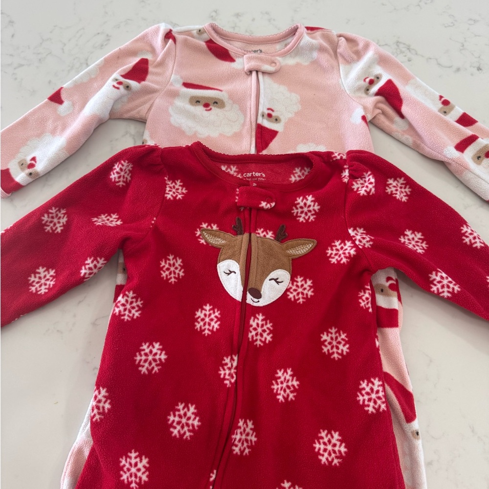 Carter's Festive Red and Pink Pajama Set